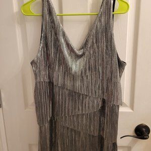 Shiny silver 5 tier tank